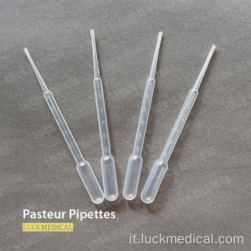 Pasteur Pipette con lampadina 1 ml 3 ml 5 ml ecc